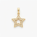 DIJE ESTRELLA MOD002 BAÑO DE ORO 14K