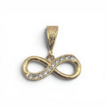 DIJE INFINITO BAÑO DE ORO 14K