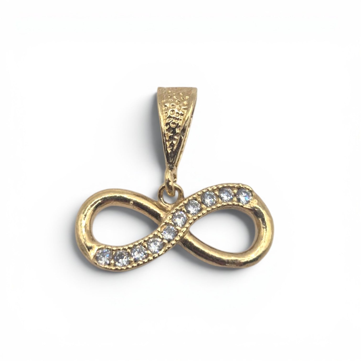 DIJE INFINITO BAÑO DE ORO 14K