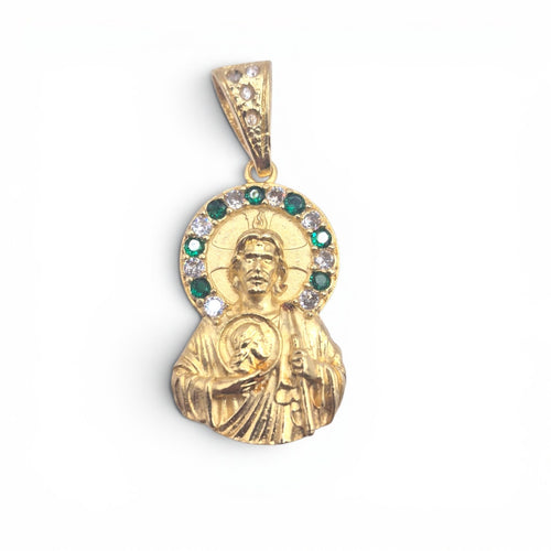 DIJE SAN JUDAS TADEO BAÑO ORO 14K
