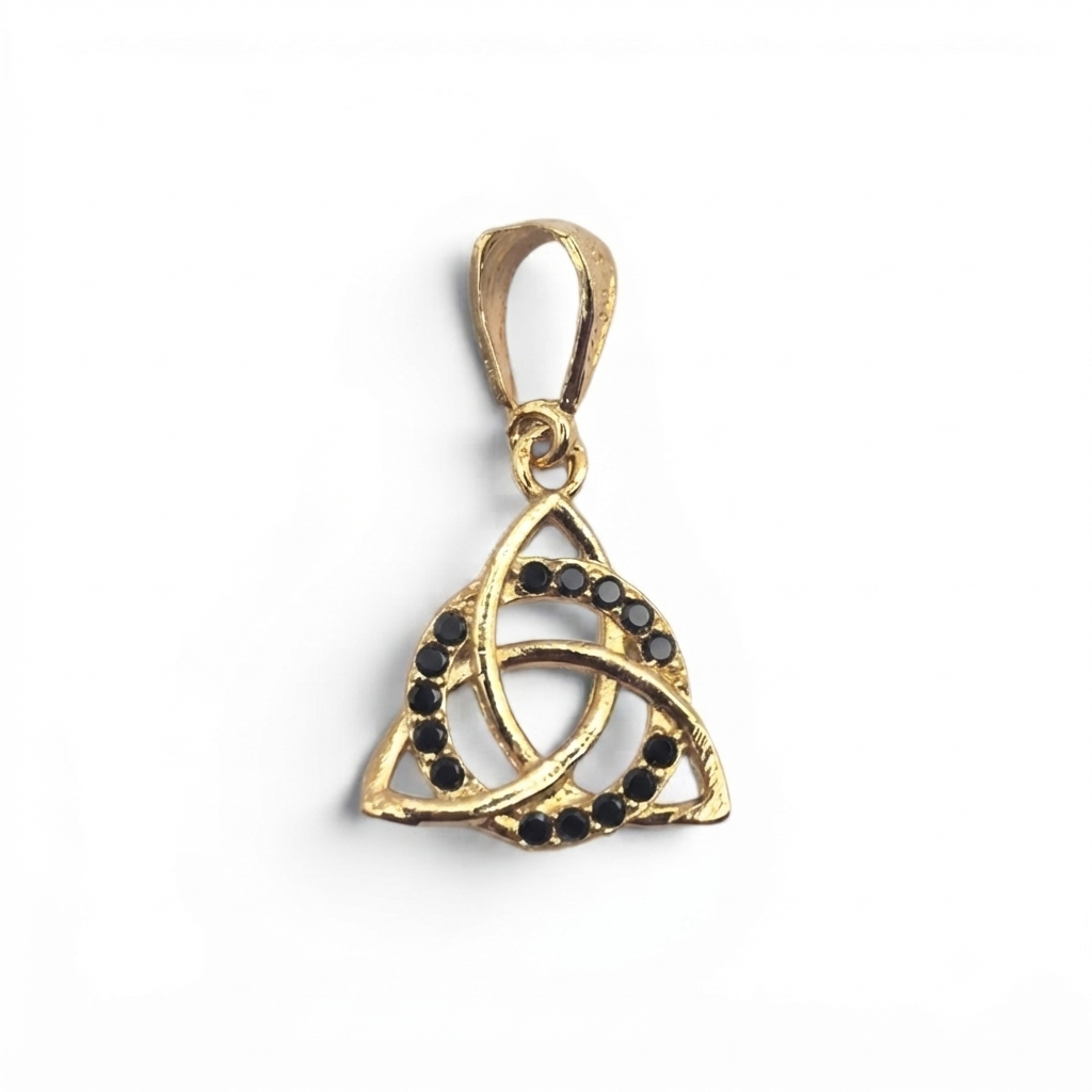 DIJE NUDO DE BRUJA MOD 002 BAÑO DE ORO 14K