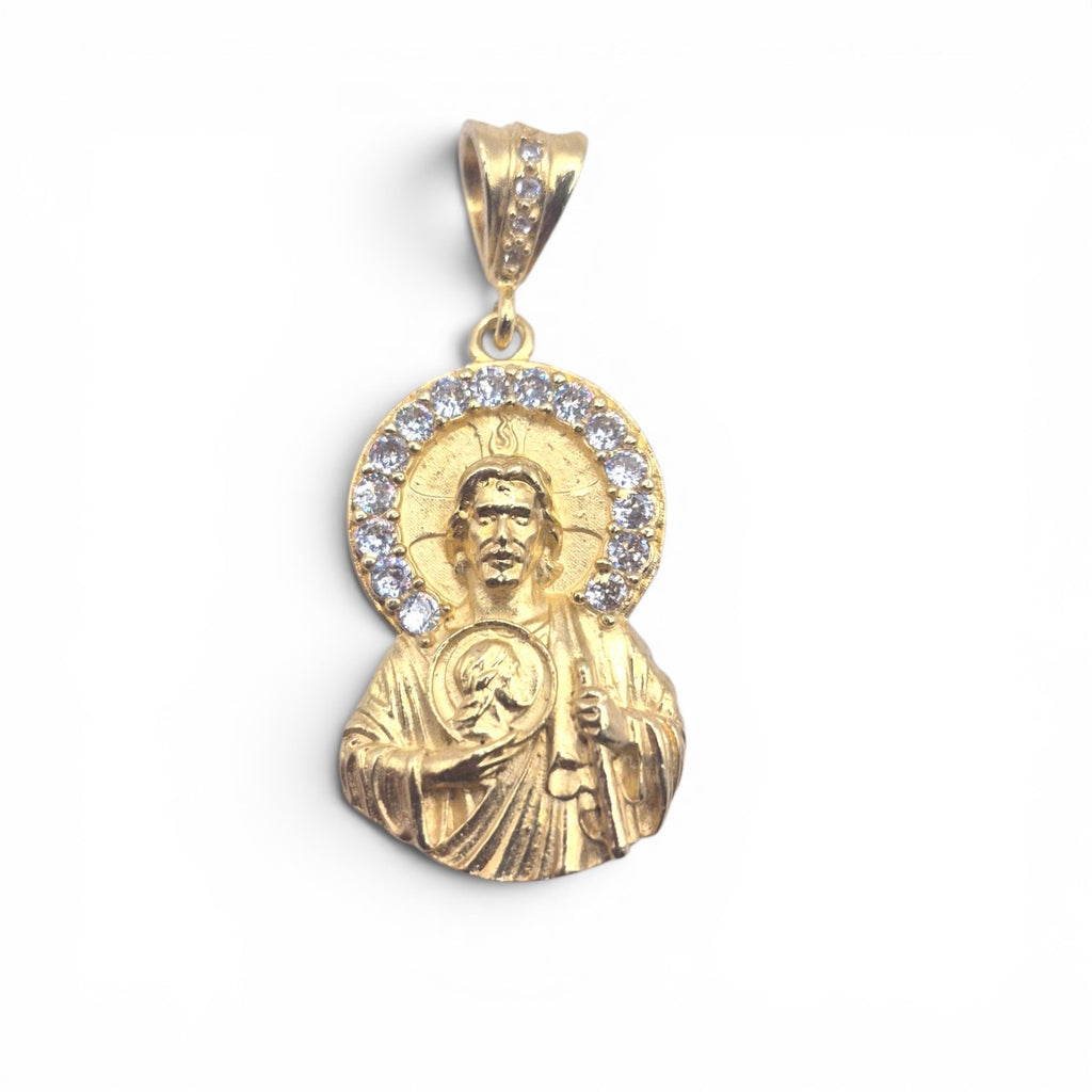 DIJE SAN JUDAS TADEO BAÑO ORO 14K
