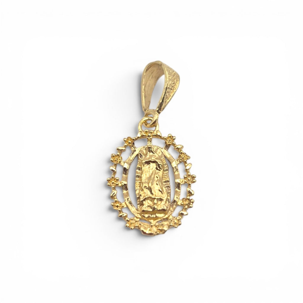 DIJE DE LA VIRGEN DE GUADALUPE MOD 002 BAÑO DE ORO 14K
