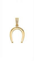 DIJE HERRADURA BAÑO DE ORO 14K