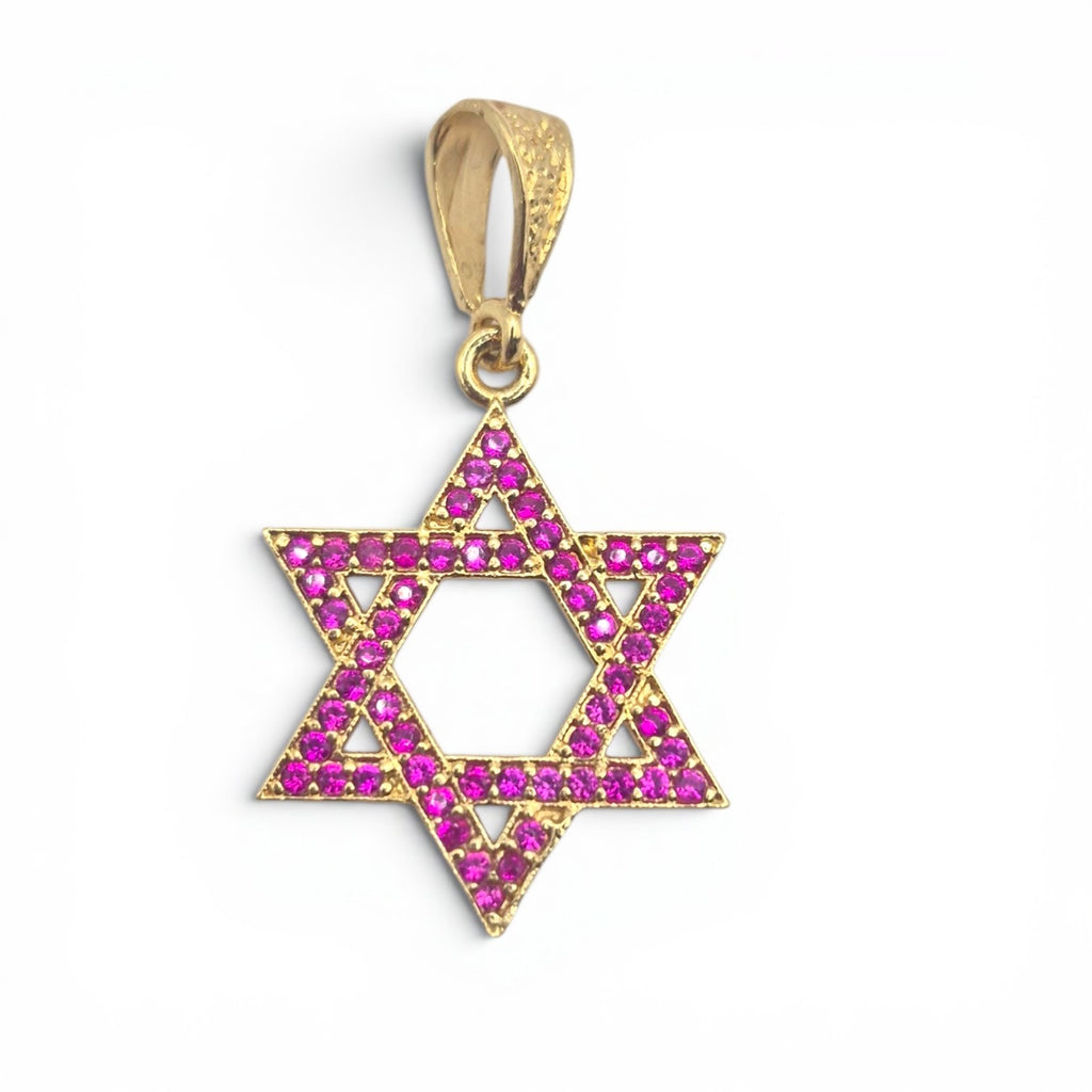 DIJE ESTRELLA DE DAVID BAÑO ORO 14K